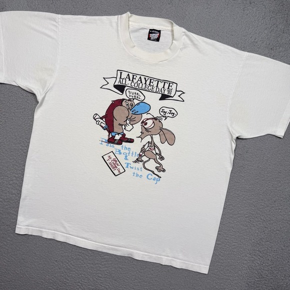 American Vintage Other - Vintage 1993 Lafayette All-College Day Ren & Stimpy T-shirt